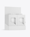 Display Box with Paper Boxes Mockup