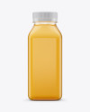 Orange Juice Bottle Mockup - Front View