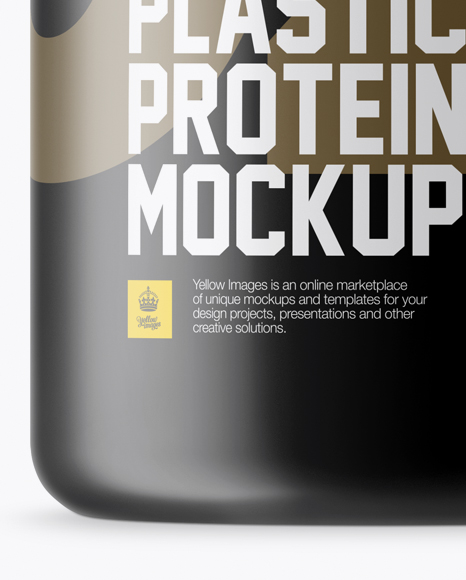 Matte Protein Jar Mockup