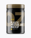 Glossy Protein Jar Mockup