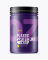 Matte Protein Jar Mockup