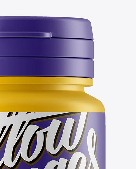 Matte Plastic Jar Mockup Matte Plastic Jar Mockup