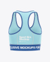 Women&#039;s Sports Bra Mockup - Back View