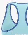 Women&#039;s Sports Bra Mockup - Back View