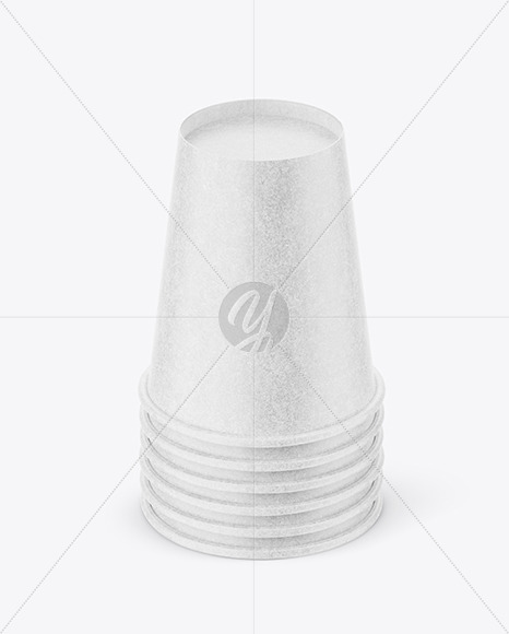Six Kraft Paper Cup Mockup