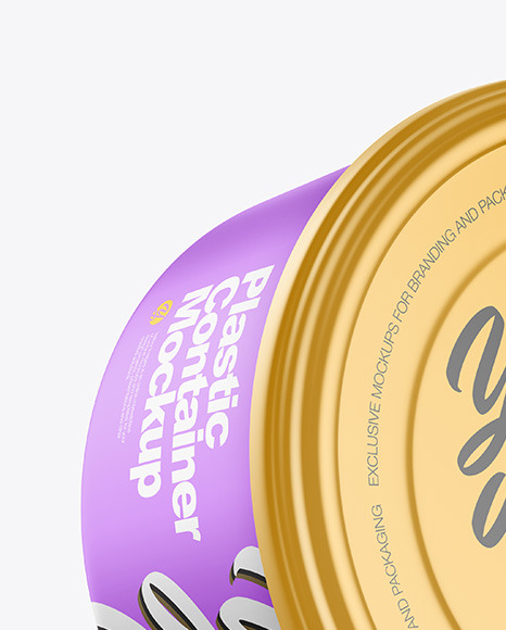Matte Metallic Container Mockup