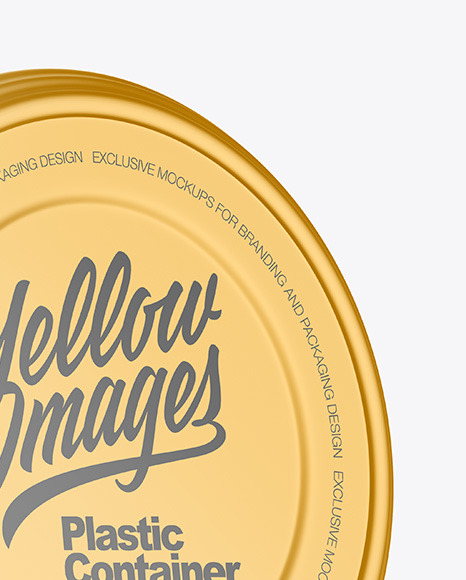 Matte Metallic Container Mockup