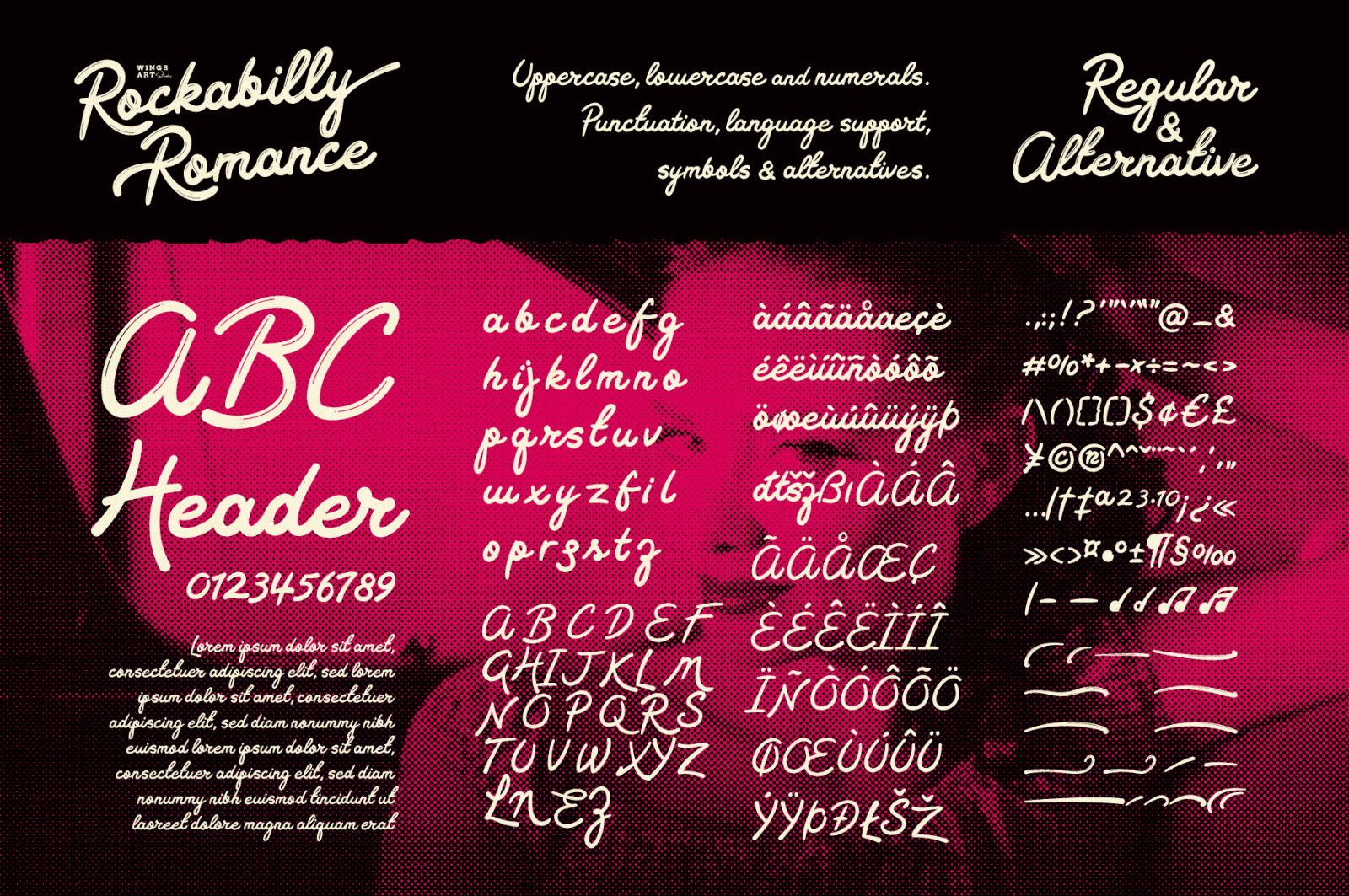 Rockabilly Romance - A 1950s Rock ’n’ Roll Inspired Retro Script Font