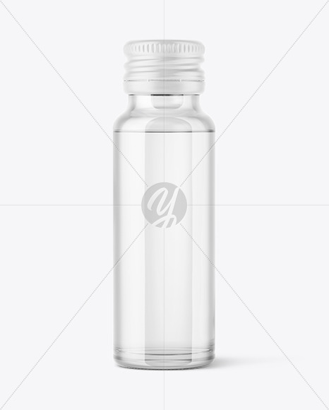 50ml Clear Glass Bottle Mockup