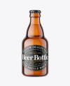 Amber Beer Bottle Mockup