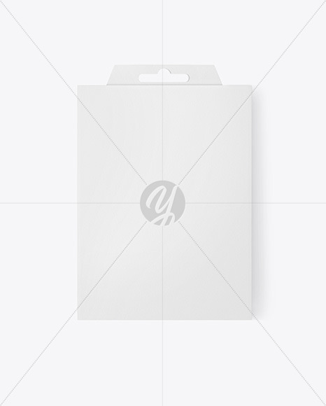 Paper Box w/ Hang Tab Mockup