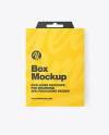 Paper Box w/ Hang Tab Mockup