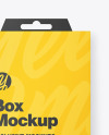 Paper Box w/ Hang Tab Mockup