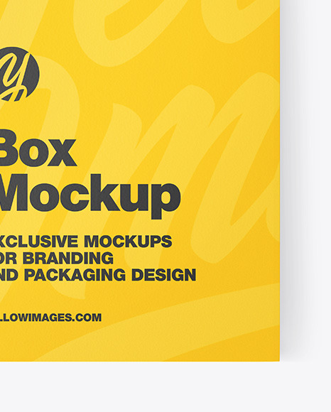 Paper Box w/ Hang Tab Mockup