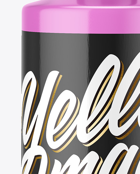 Glossy Shampoo Bottle Mockup