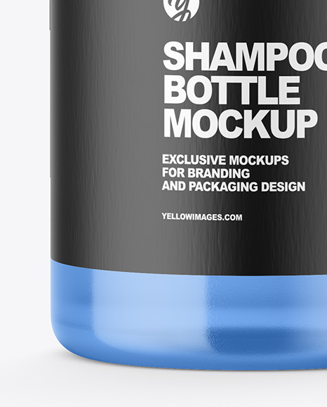 Glossy Shampoo Bottle Mockup