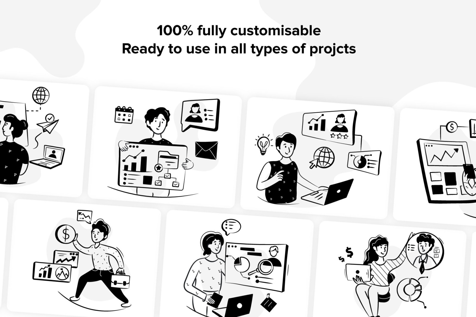 79 Hand Drawn Business Illustrations 79 Hand Drawn Business Illustrations