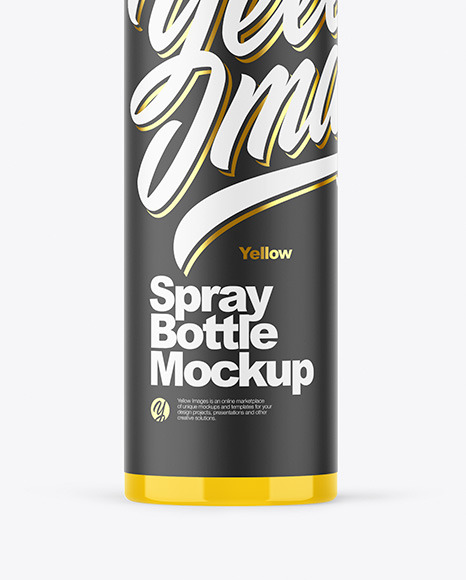 Glossy Spray Bottle Mockup