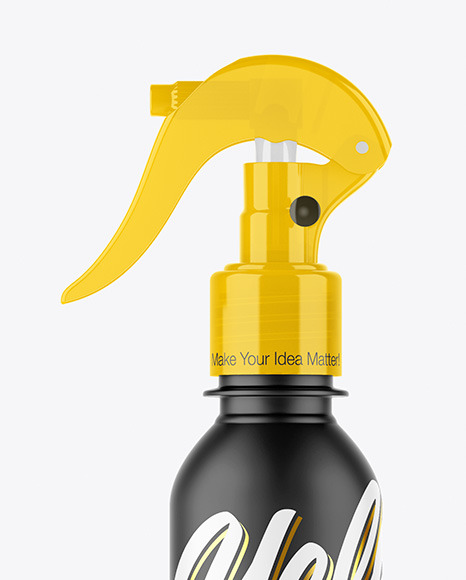 Matte Spray Bottle Mockup