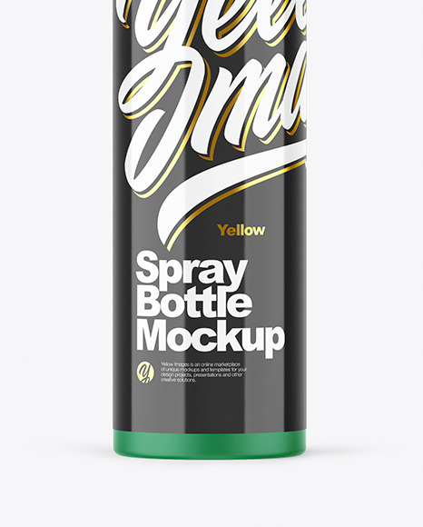 Matte Spray Bottle Mockup