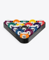 Glossy Billiard Balls w/ Glossy Triangle