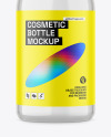 Clear Plastic Cosmetic Bottle Mockup