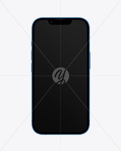 iPhone 13 Mini Blue Mockup