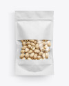 Kraft Paper Pouch with Pistachios Mockup