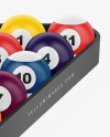 Matte Billiard Balls w/ Matte Triangle