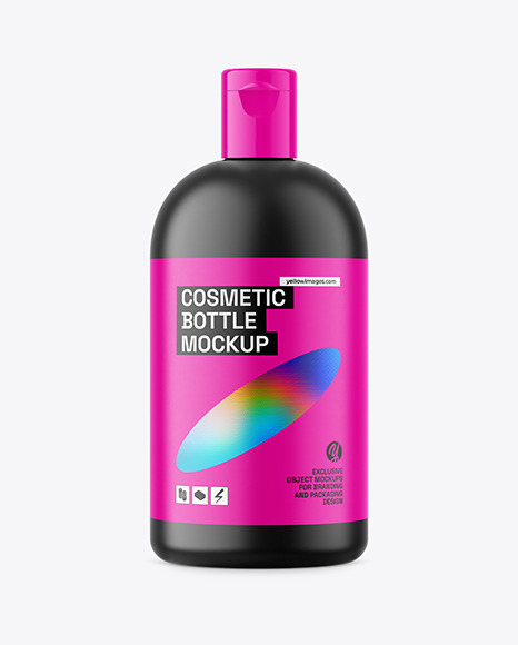 Matte Plastic Cosmetic Bottle Mockup - Plastic+packaging+for+cosmetics