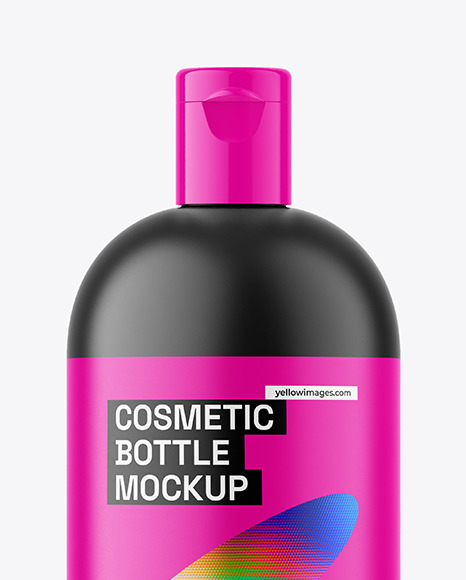 Matte Plastic Cosmetic Bottle Mockup Matte Plastic Cosmetic Bottle Mockup