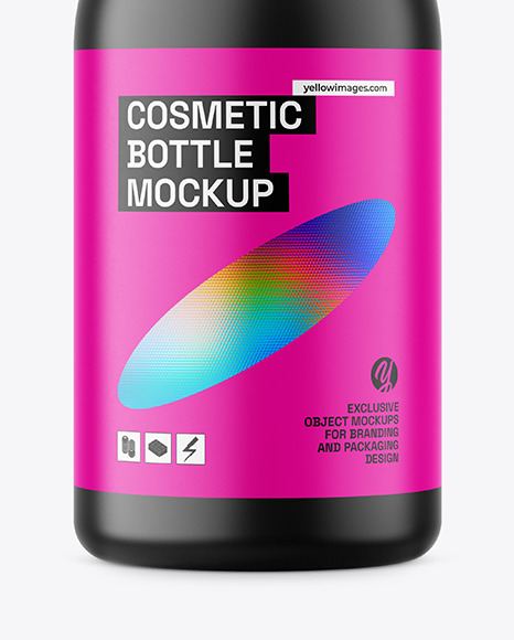 Matte Plastic Cosmetic Bottle Mockup Matte Plastic Cosmetic Bottle Mockup