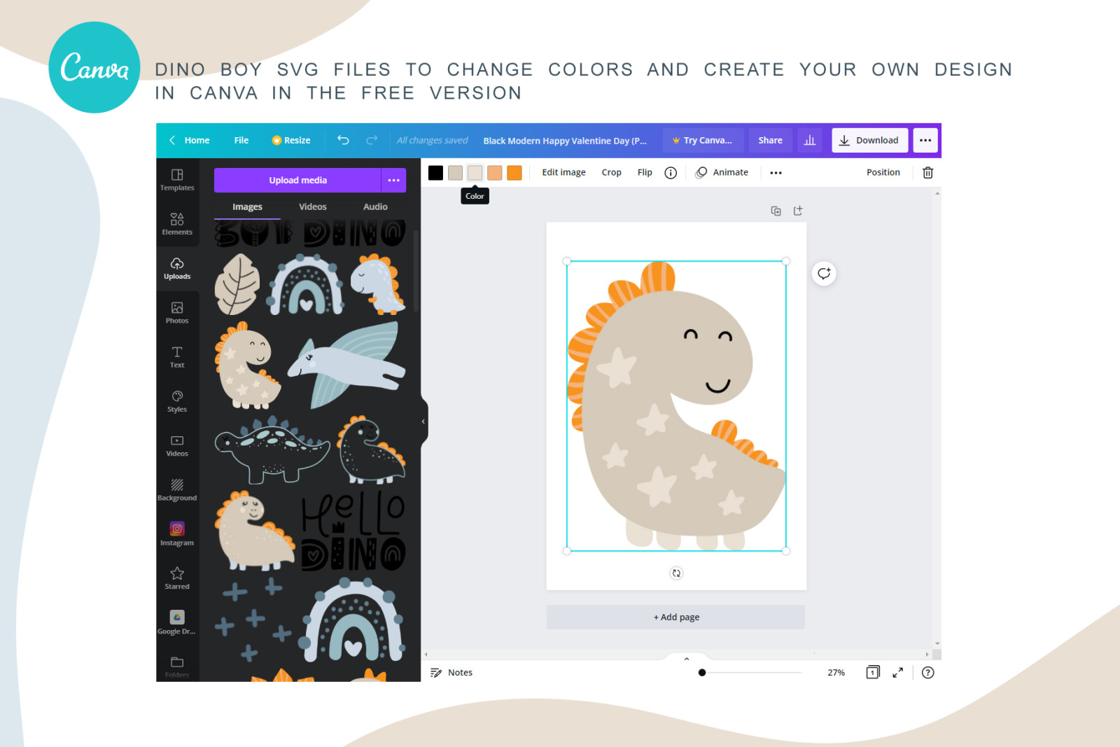 Dino Boy SVG Dino Boy SVG