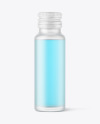 50ml Frosted Clear Glass Bottle Mockup