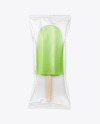 Green Fruit Popsicle Ice Cream Mockup