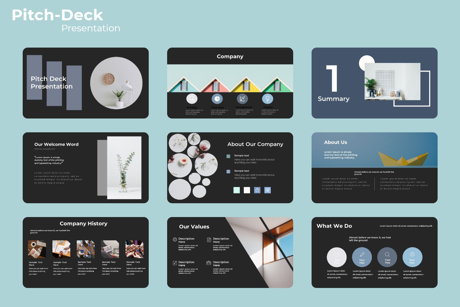 Pitch Deck Presentation Template