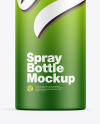 Matte Deodorant Spray Bottle Mockup