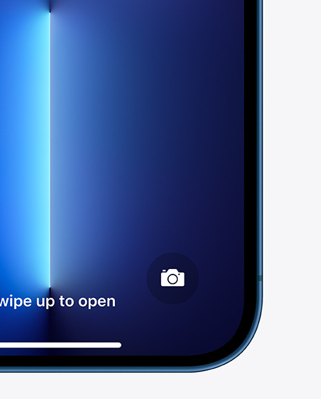 iPhone 13 Blue Mockup