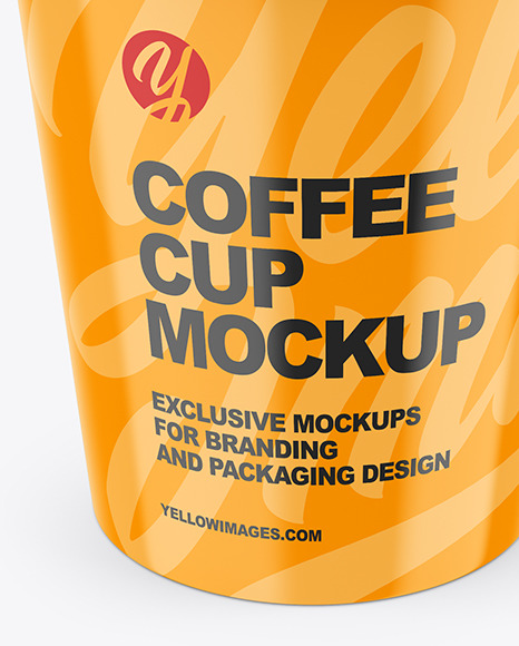 Six Glossy Cups Mockup