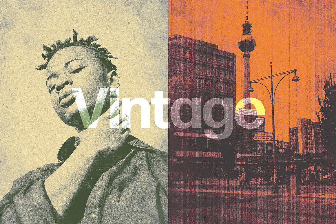 Vintage Album Photo Effects