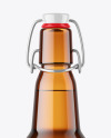 Amber Beer Bottle Mockup