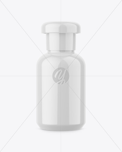 Glossy Plastic Bottle Mockup