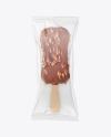 Chocolate Popsicle Ice Cream with Nuts Mockup