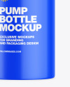 Glossy Bottle with Pump Mockup