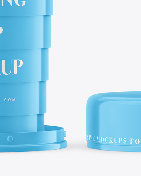 Glossy Folding Cup Mockup