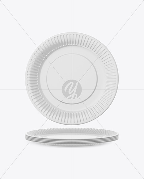 Glossy Paper Plate Mockup