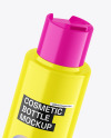 Glossy Plastic Cosmetic Bottle Mockup