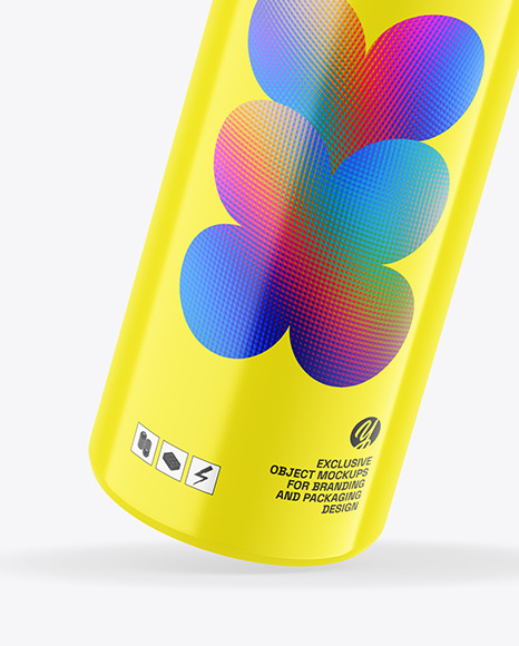 Glossy Plastic Cosmetic Bottle Mockup Glossy Plastic Cosmetic Bottle Mockup