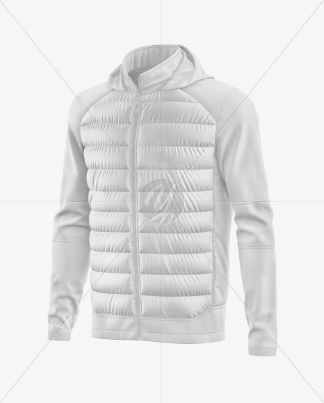 Training Down Jacket w/Hood Mockup