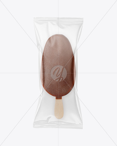 Chocolate Popsicle Ice Cream Mockup